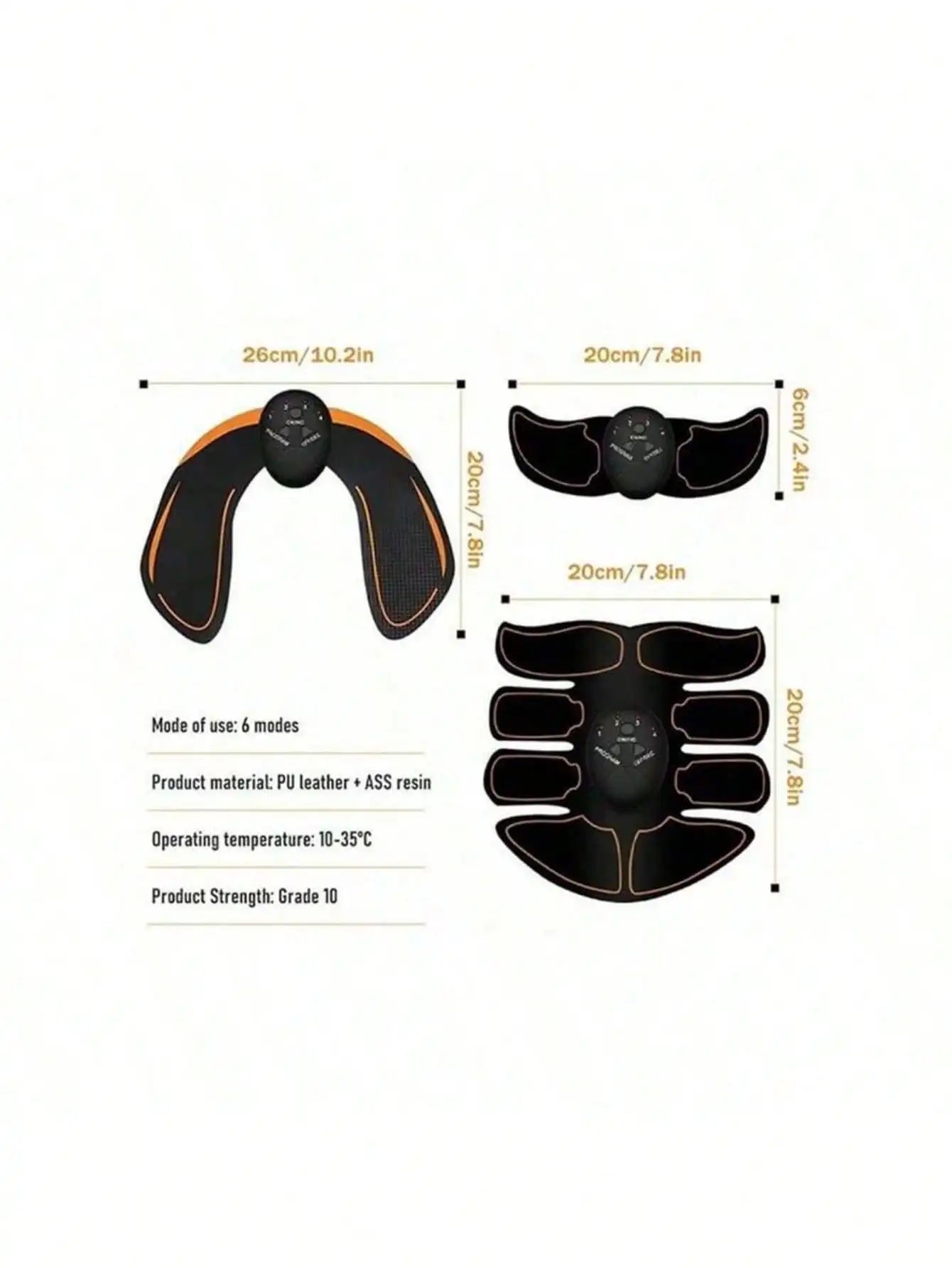 EMS Wireless Abdominal Muscle Stimulator Massager Fitness Abdominal Training, Home Arm/Leg Fitness Exercise Equipment