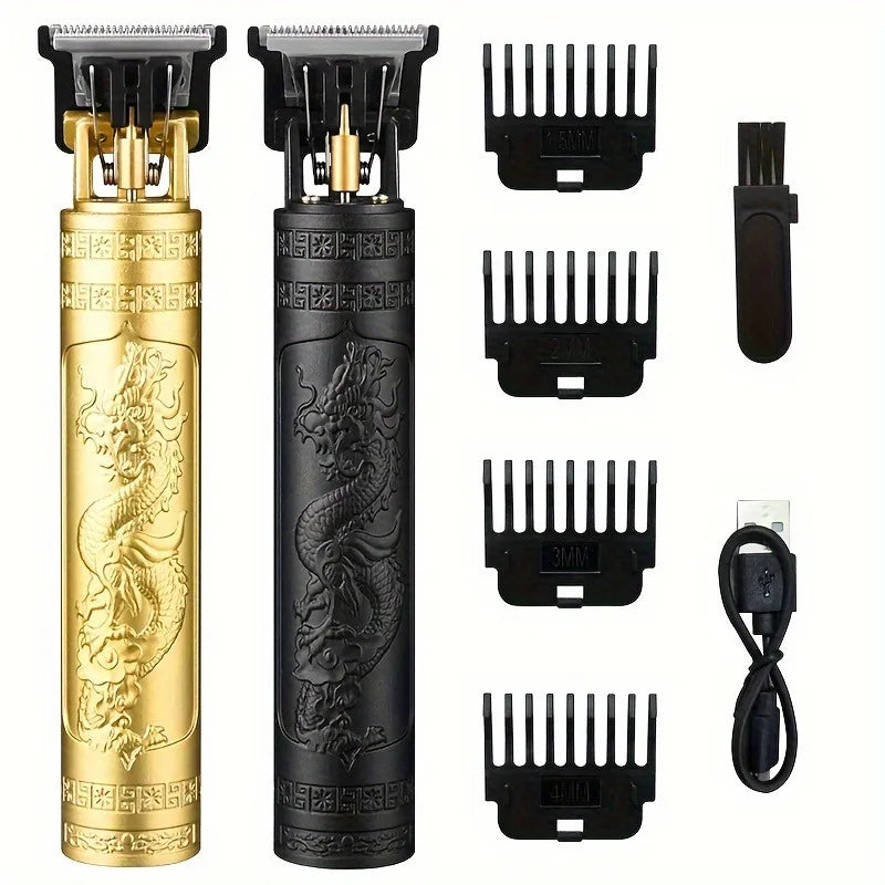 Máquina de cortar cabelo elétrica vintage T9, máquina de cortar cabelo profissional masculina