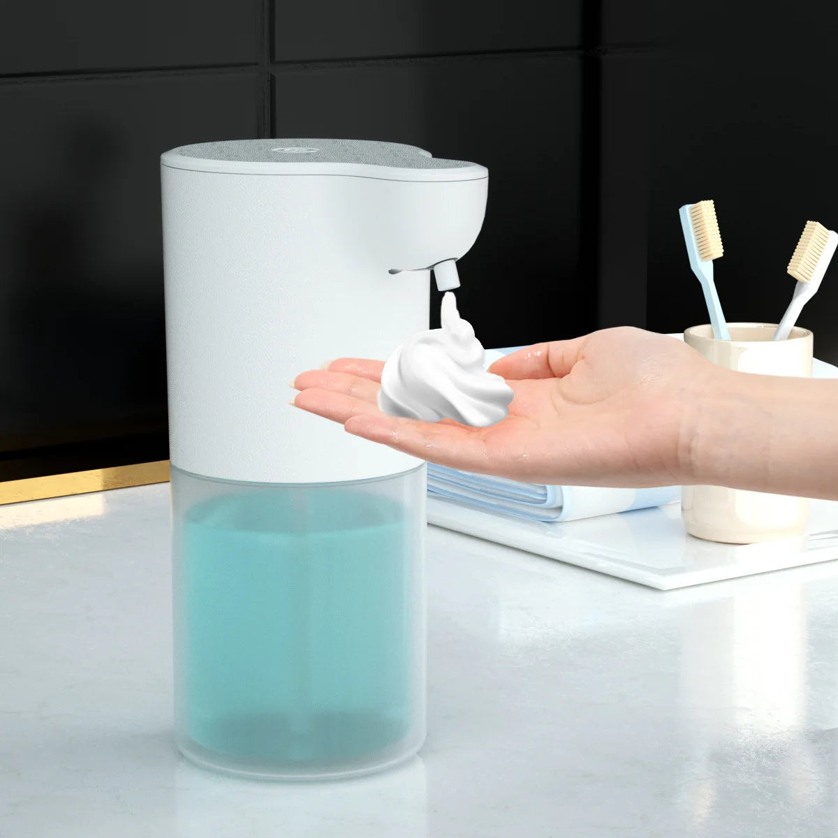Dispensador automático de sabão, dispensador de espuma de sabão, sensor inteligente de sabão