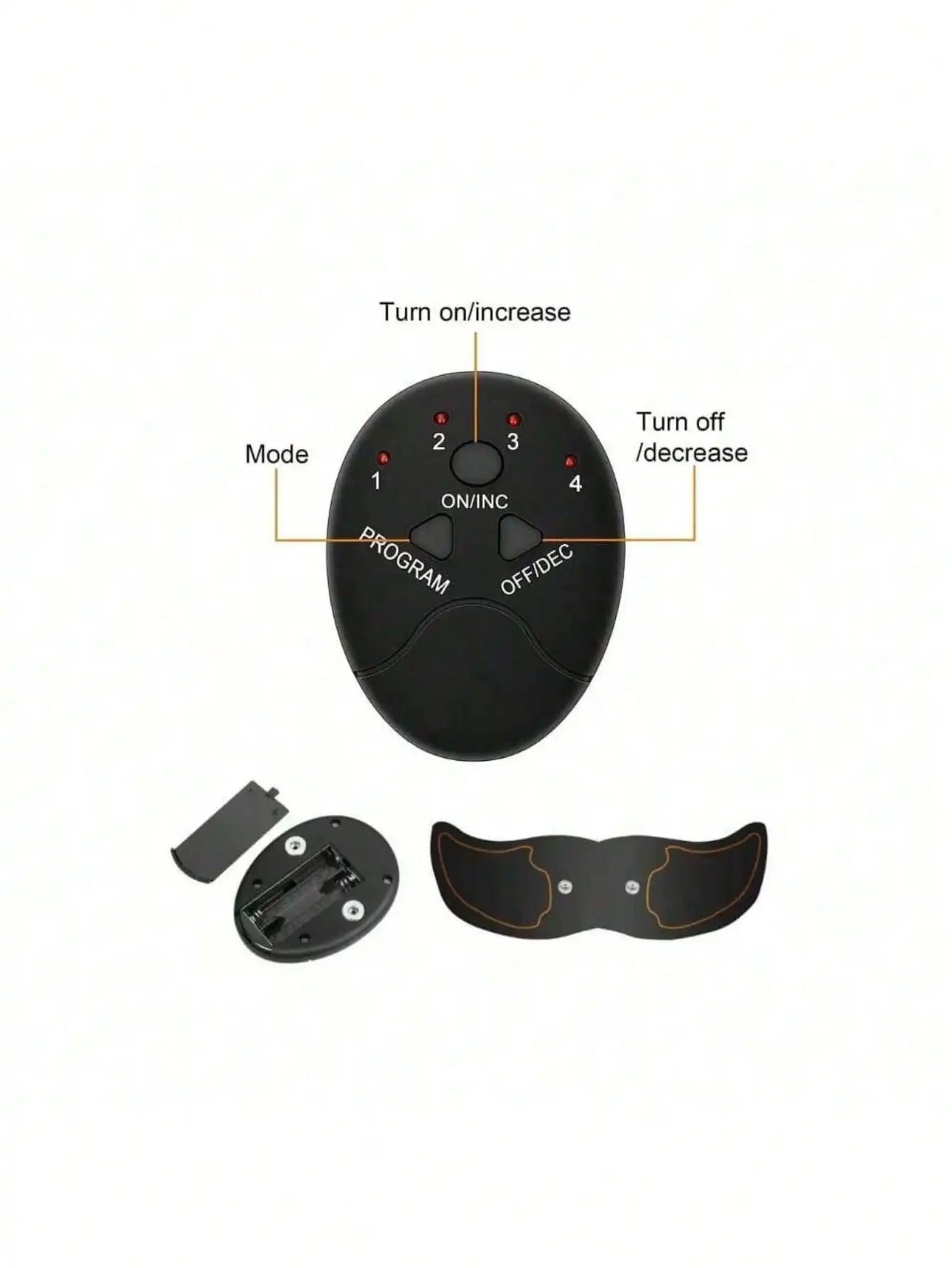 EMS Wireless Abdominal Muscle Stimulator Massager Fitness Abdominal Training, Home Arm/Leg Fitness Exercise Equipment