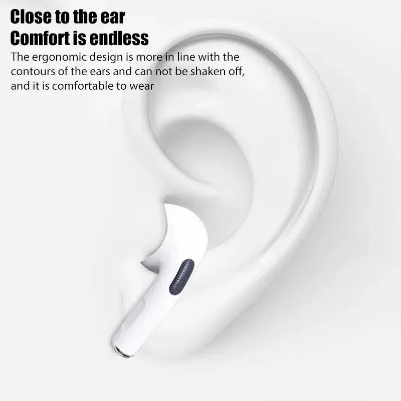 Fone de ouvido Bluetooth Pro4 TWS 9D estéreo sem fio intra-auricular HiFi