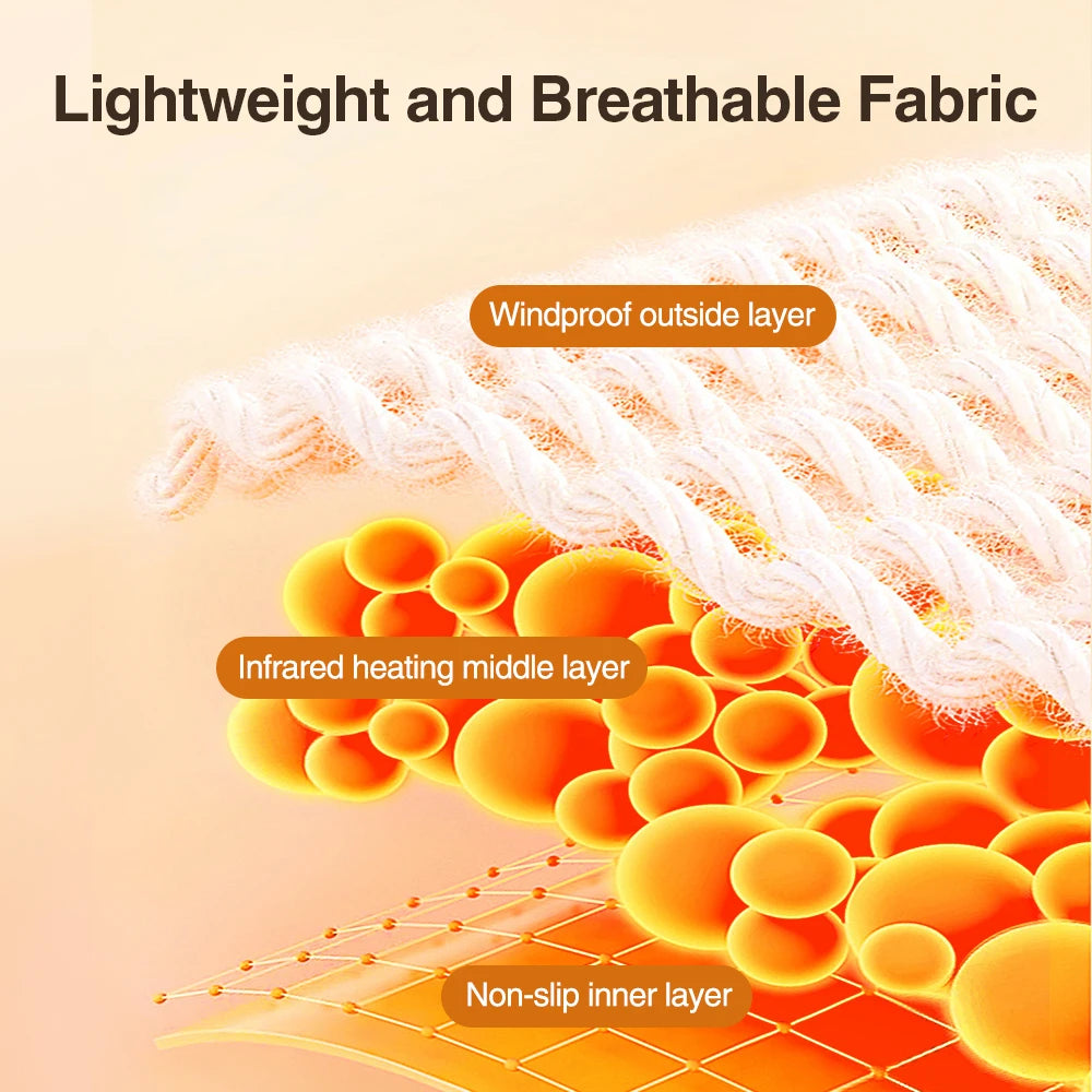 Electric Knee Massager 3 Gears Vibrations Massage Leg Joint Protection Massager Hot Compress Muscle Relax Heating Knee Pad