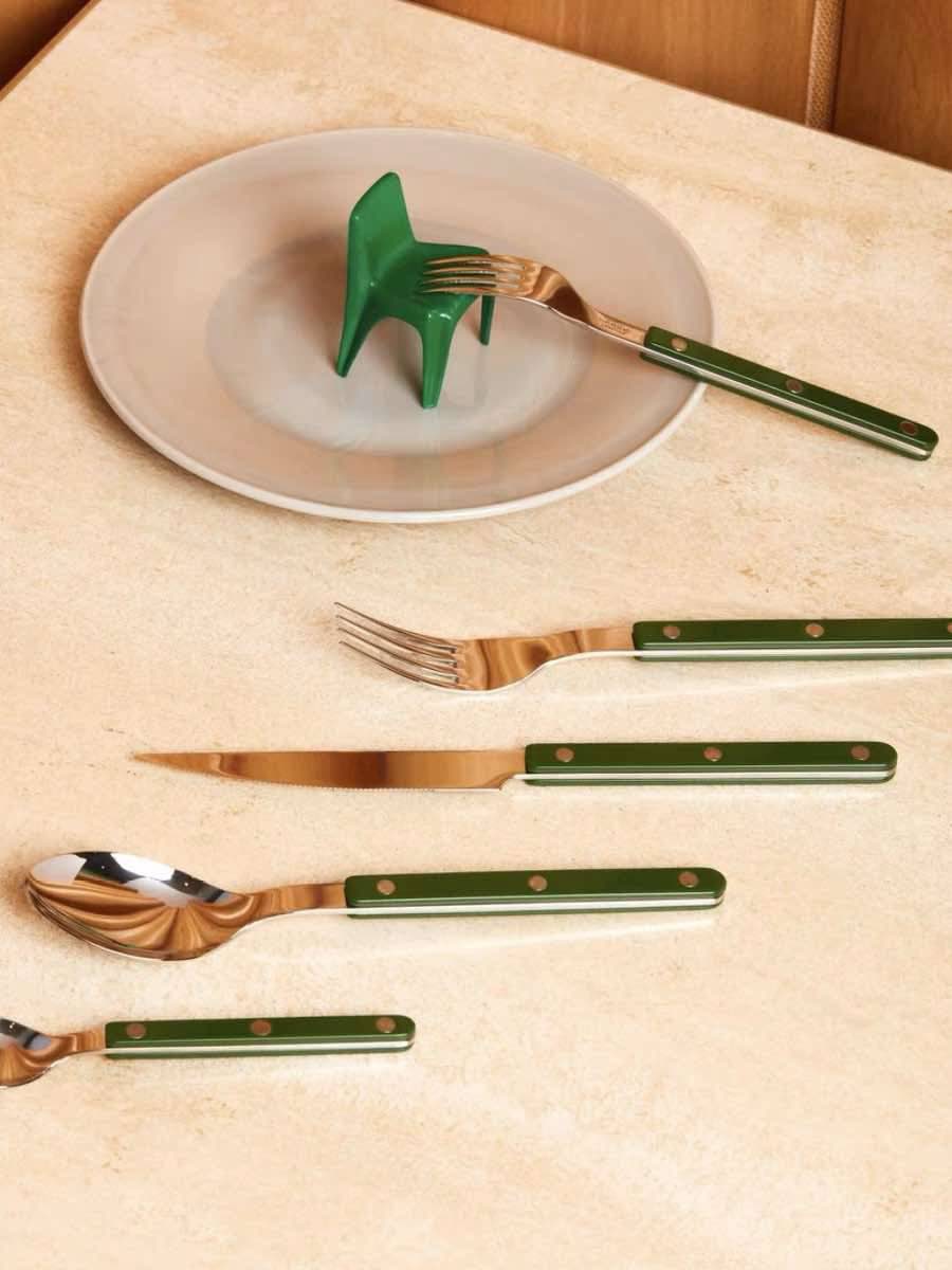 Conjunto de 10 talheres franceses Dopamine - Estilo Bistrot