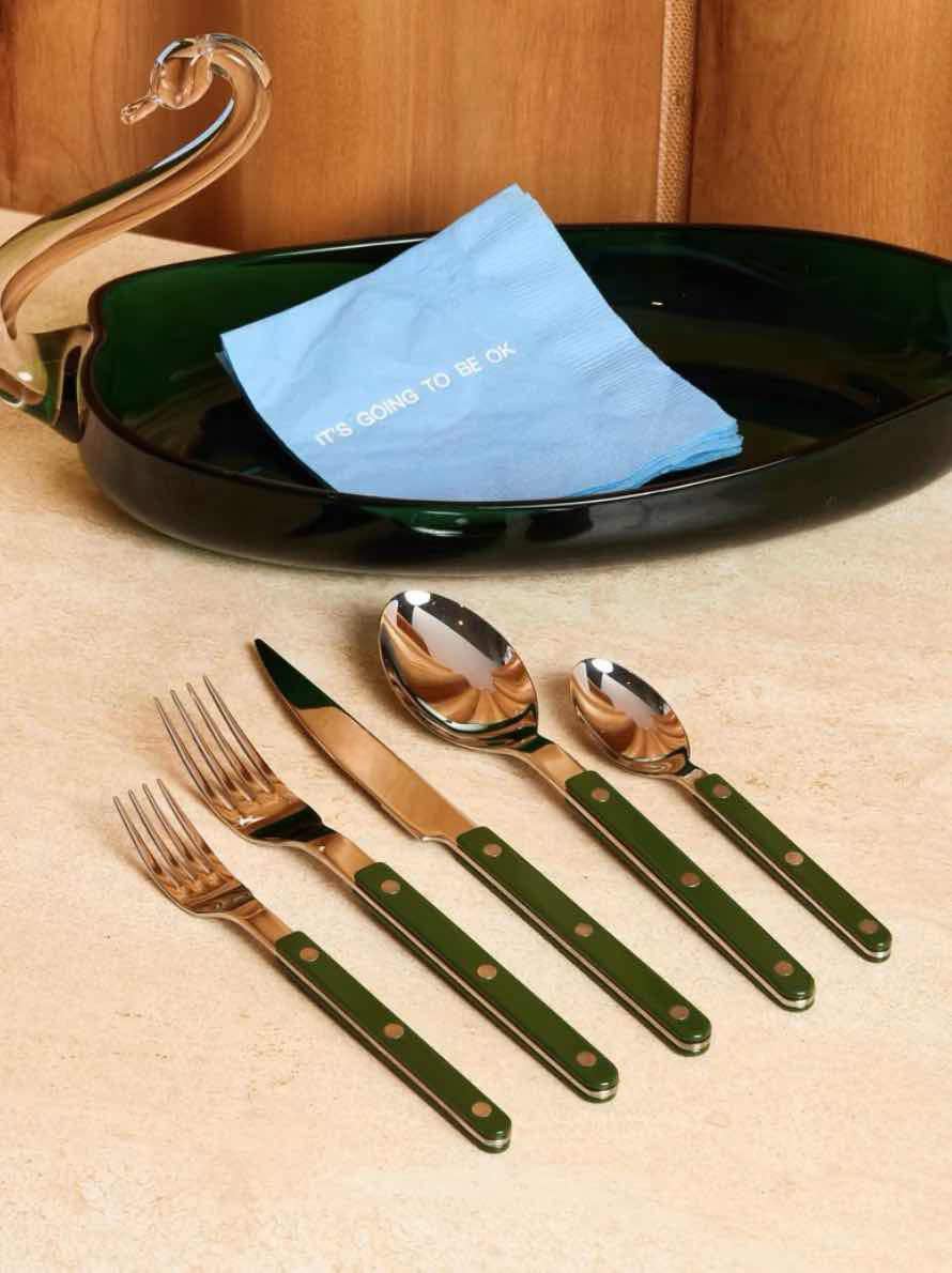 Conjunto de 10 talheres franceses Dopamine - Estilo Bistrot