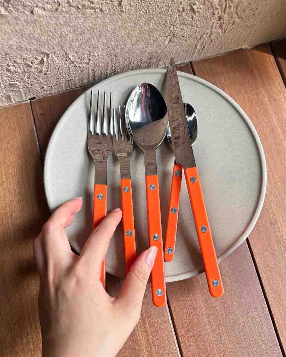 Conjunto de 10 talheres franceses Dopamine - Estilo Bistrot