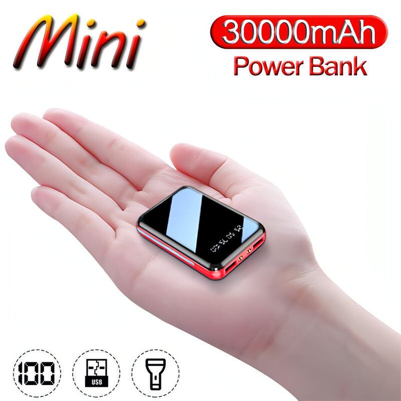 Z. Power Bank 30000mAh Mini Carregador Rápido USB para Celular Portátil