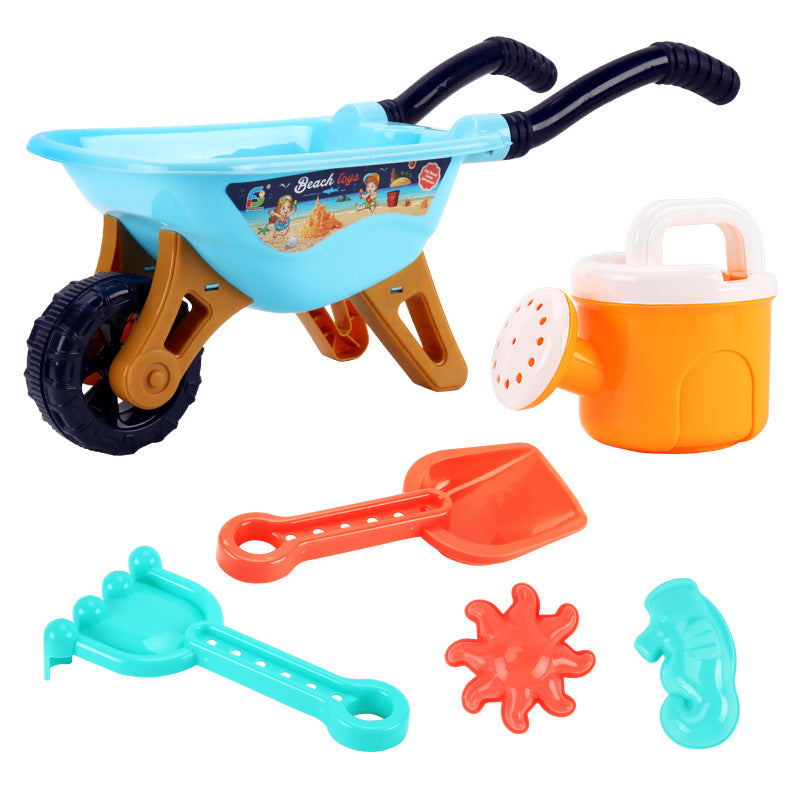 Carrinho de brinquedo de praia grande, conjunto de 6 peças, carrinho de brinquedo infantil