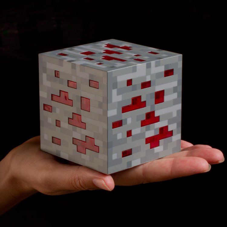 Minério de diamante iluminado