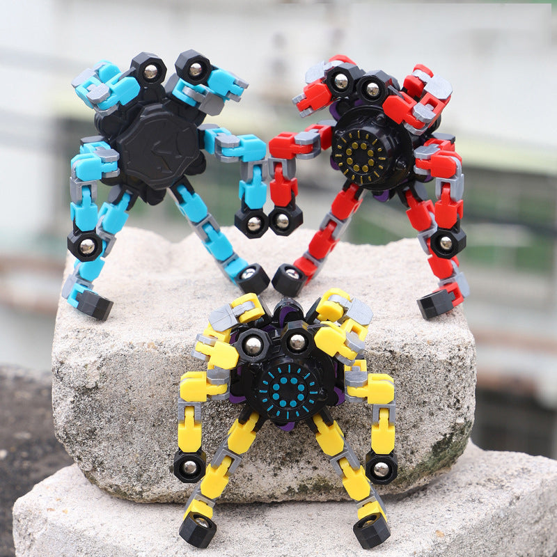 Corrente de brinquedo Fidget Spinner deformada para crianças