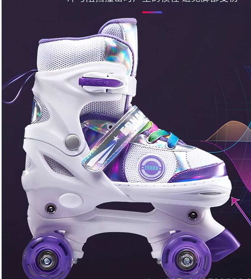 Patins infantis PU Full de 4 rodas