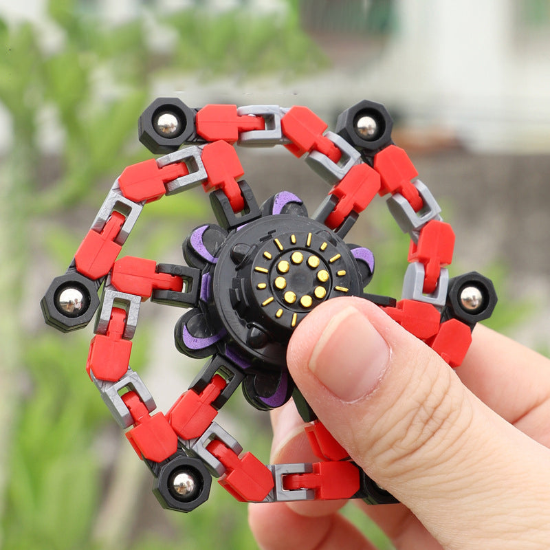 Corrente de brinquedo Fidget Spinner deformada para crianças