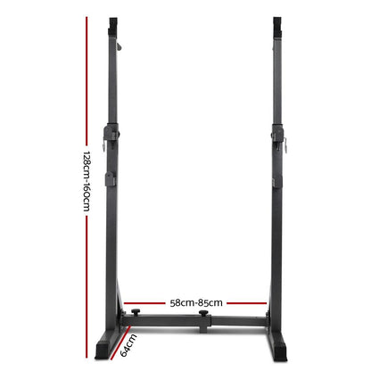 Banco de musculação Everfit, suporte ajustável para agachamento, equipamento para academia em casa, 300 kg