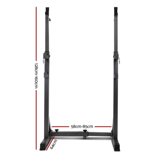 Banco de musculação Everfit, suporte ajustável para agachamento, equipamento para academia em casa, 300 kg