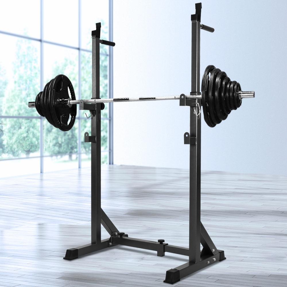 Banco de musculação Everfit, suporte ajustável para agachamento, equipamento para academia em casa, 300 kg