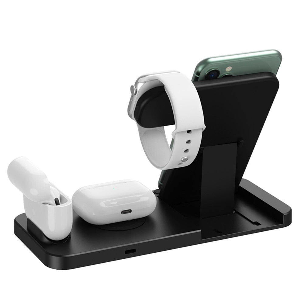 Estação 3 em 1 -carregamento sem fio Dragon para telefones iPhone e Samsung