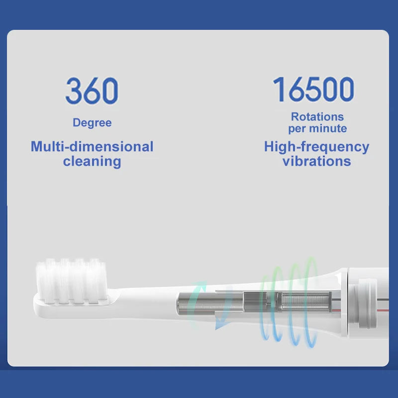 Escova de dentes elétrica sônica Xiaomi Mijia T100 Mi Smart à prova d'água