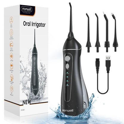 Fio dental portátil sem fio F18 irrigador oral com 3 modos de limpeza