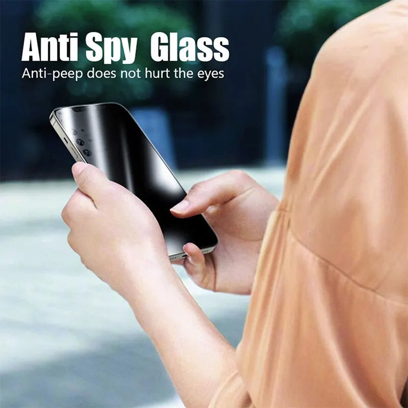 Protetor de tela de privacidade 4 peças para iPhone 14 Pro Max 16 Pro Anti-Spy