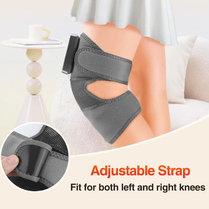 Electric Knee Massager 3 Gears Vibrations Massage Leg Joint Protection Massager Hot Compress Muscle Relax Heating Knee Pad