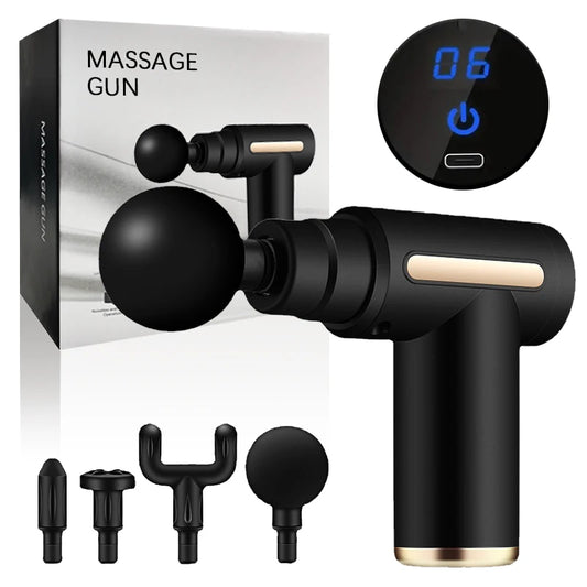 Pistola de fáscia portátil, mini massagem de tecido profundo leve