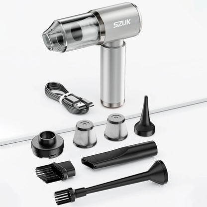 Mini aspirador de pó automotivo SZUK sem fio, potente e portátil para limpeza