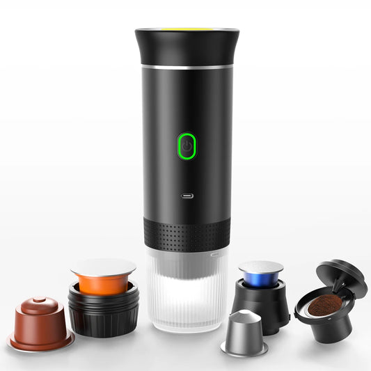 Máquina de café expresso elétrica portátil sem fio para carro e casa