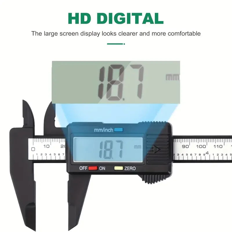 Paquímetro digital de 150 mm, paquímetro eletrônico de 6 polegadas, ferramenta de medição