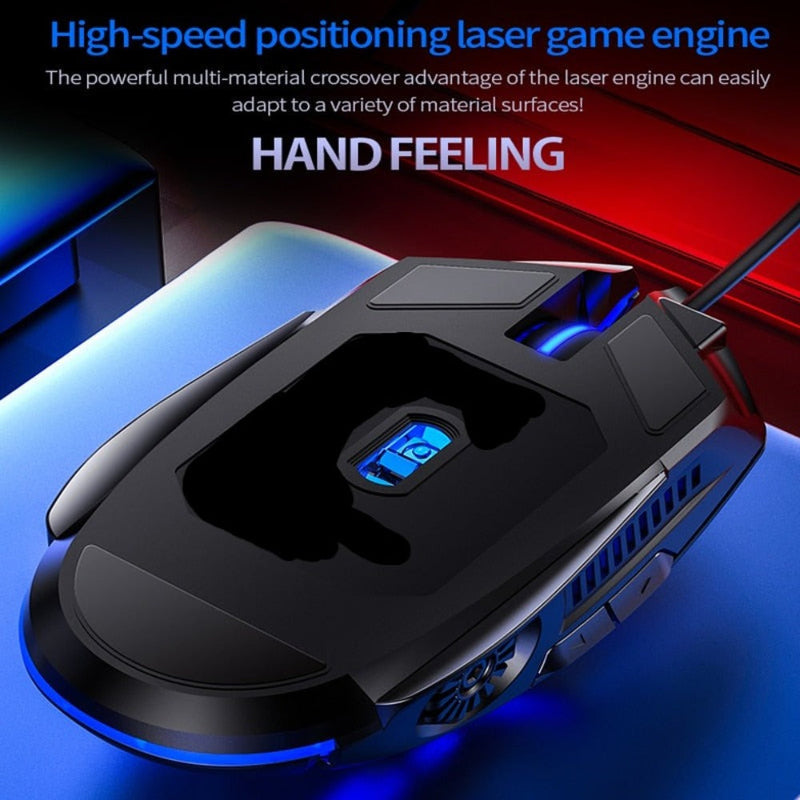 Mouse para jogos Dragon 6 botões 3200 DPI