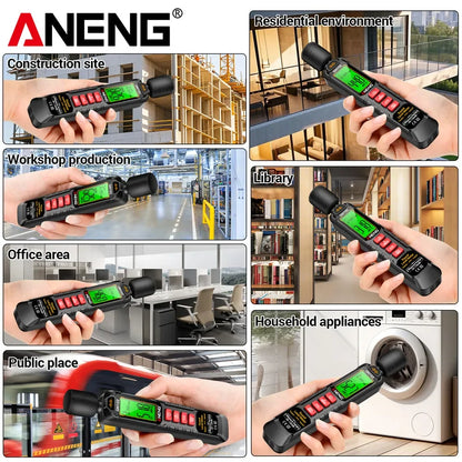 ANENG GN102 Decibel Meter Tester Digital Sensor Noise Meter 30-130dB