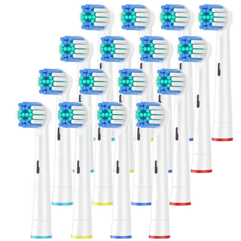 Cabeças de escova de dentes de substituição 4/8/16 peças compatíveis com Oral-B Braun