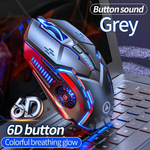 Mouse para jogos Dragon 6 botões 3200 DPI
