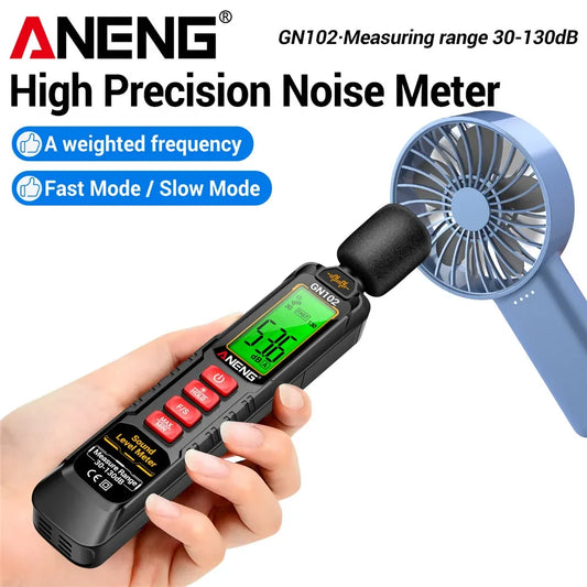 ANENG GN102 Decibel Meter Tester Digital Sensor Noise Meter 30-130dB
