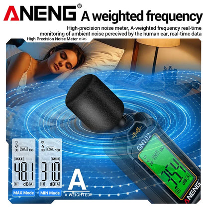 ANENG GN102 Decibel Meter Tester Digital Sensor Noise Meter 30-130dB