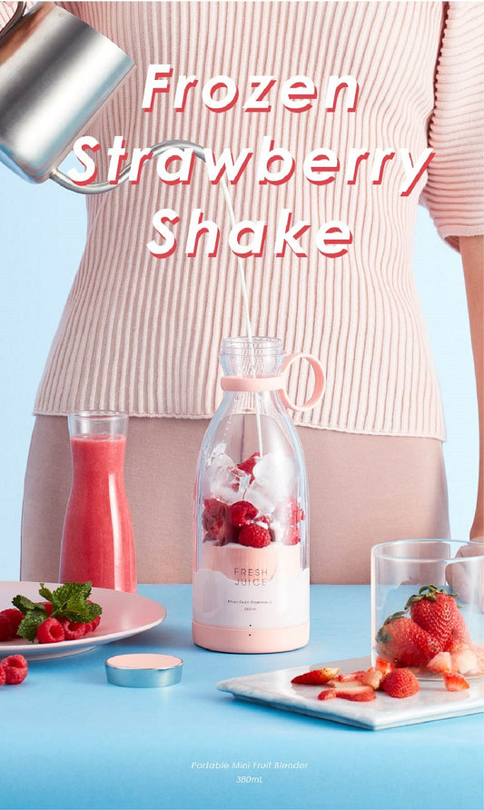Liquidificador portátil para viagem, espremedor de frutas, liquidificador, milkshake, suco