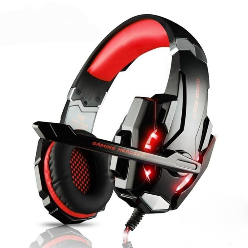 Fone de ouvido gamer LED Ninja Dragon G9300 com microfone