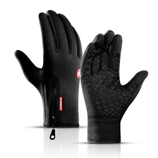 Luvas térmicas para ciclismo de inverno com suporte para pulso e tela sensível ao toque