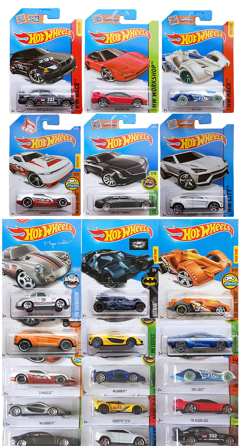 1:64 Mini Carros de Corrida Hot Wheels para brinquedos infantis