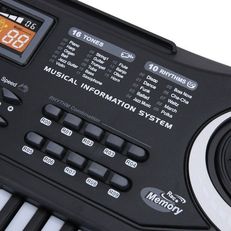 Teclado eletrônico musical piano portátil para crianças