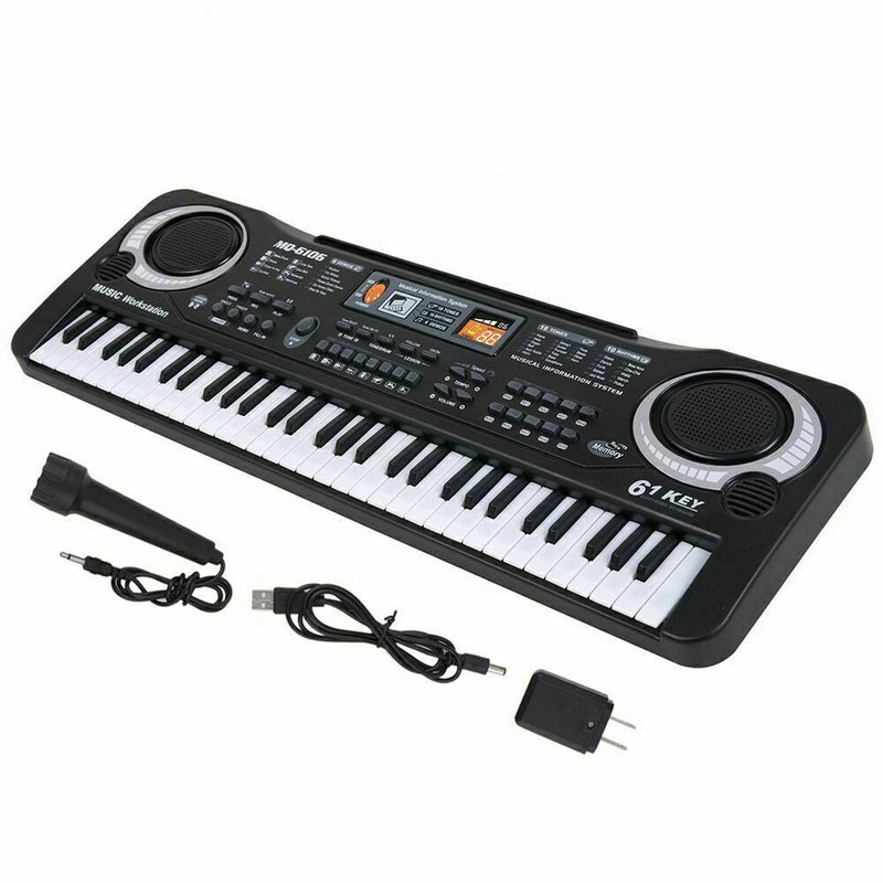 Teclado eletrônico musical piano portátil para crianças