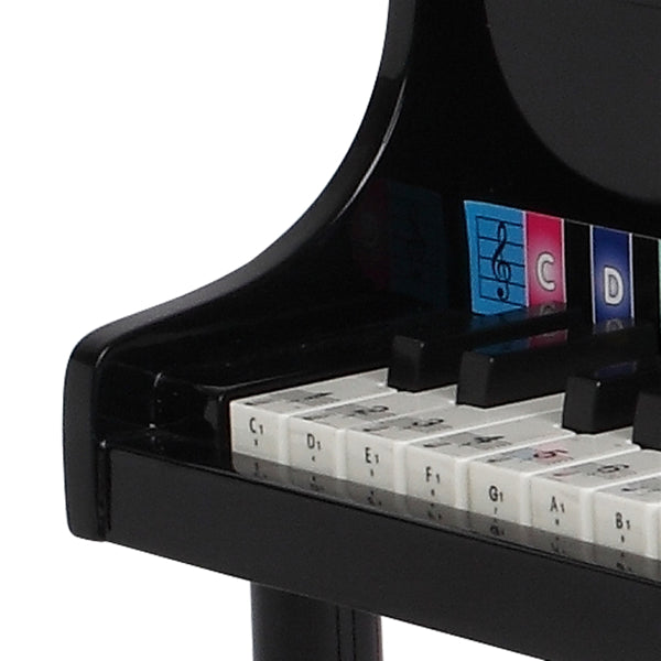 Piano de madeira infantil de 30 teclas com suporte para partitura