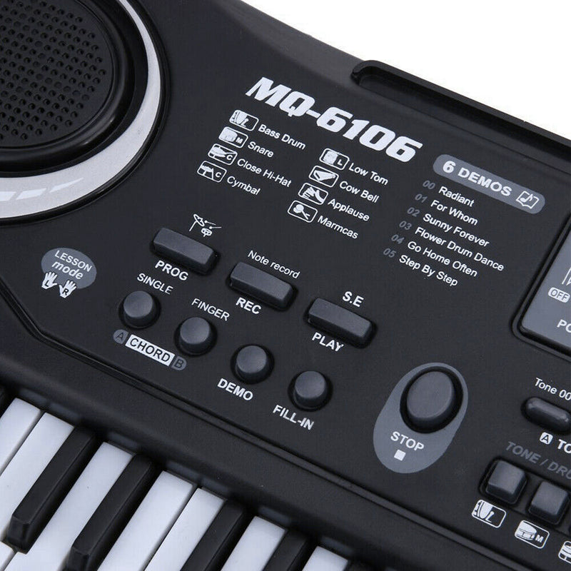 Teclado eletrônico musical piano portátil para crianças