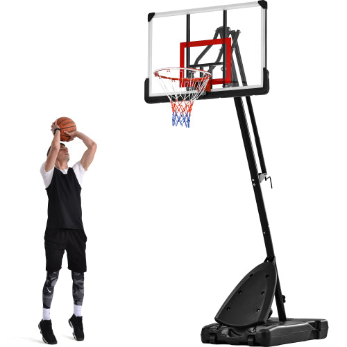 Sistema de cesta de basquete com altura ajustável de 7,5 a 10 pés