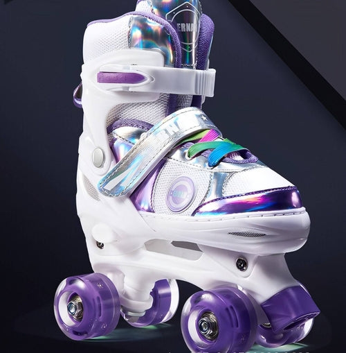 Patins infantis PU Full de 4 rodas