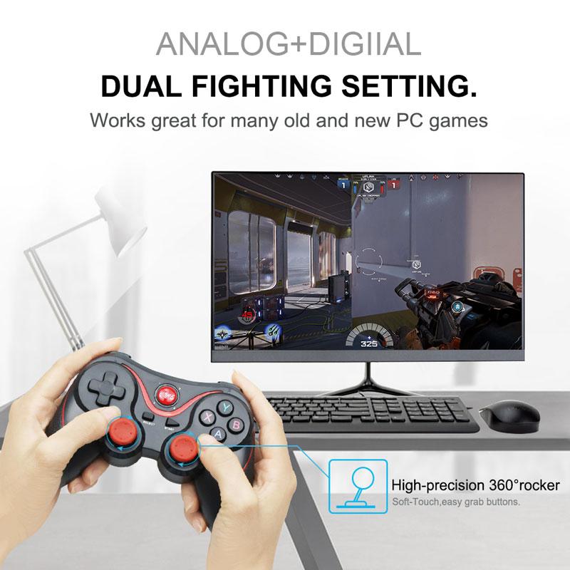 Controle de jogo móvel sem fio Bluetooth Dragon TX3 para Android