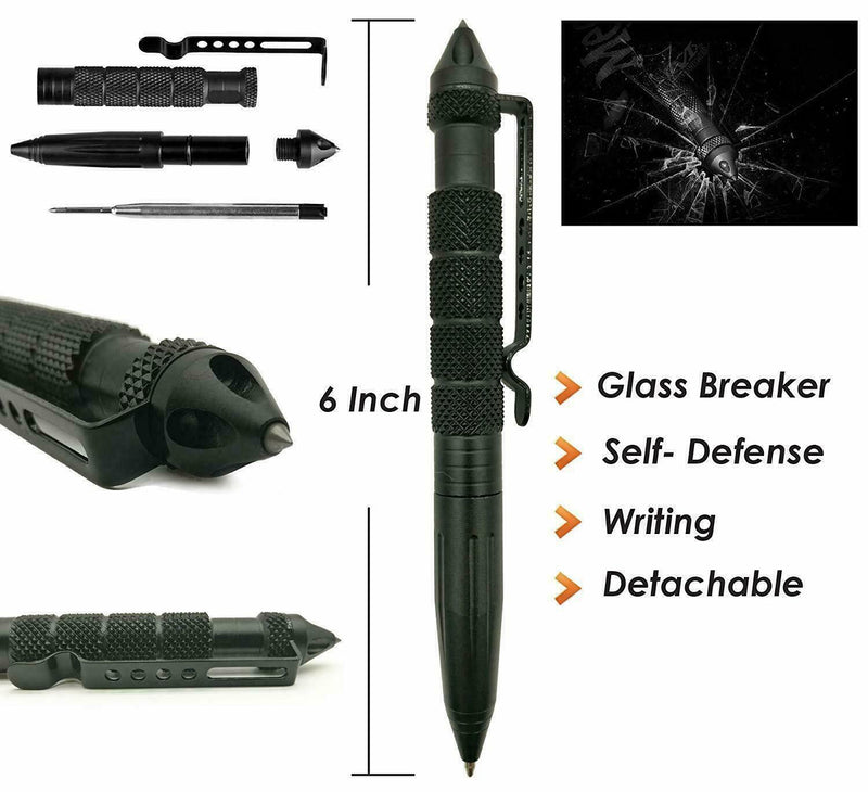 Kit de equipamentos de segurança e sobrevivência para emergências ao ar livre 14 em 1 para acampamento
